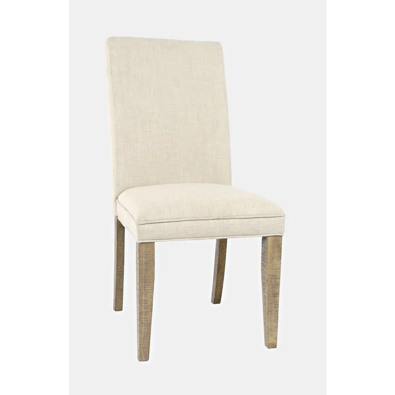 Carlyle Crossing Modern Rustic Distressed Solid Wood Upholstered Parsons Dining Chair(Set Of 2)