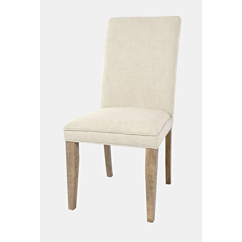 Carlyle Crossing Modern Rustic Distressed Solid Wood Upholstered Parsons Dining Chair(Set Of 2)