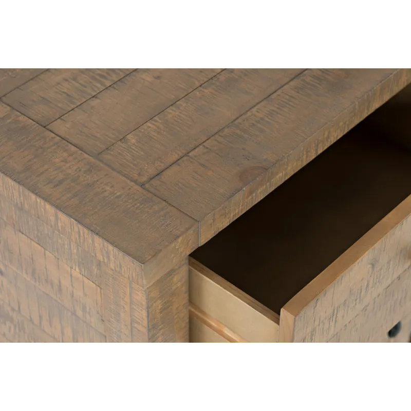 Carlyle Crossing Modern Rustic Buffet Server Storage Cabinet With Three Doors