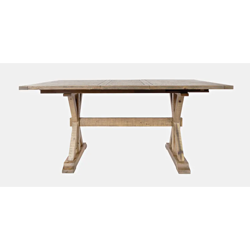 Carlyle Crossing Modern Rustic Solid Wood Counter Height 78\" Extension Dining Table