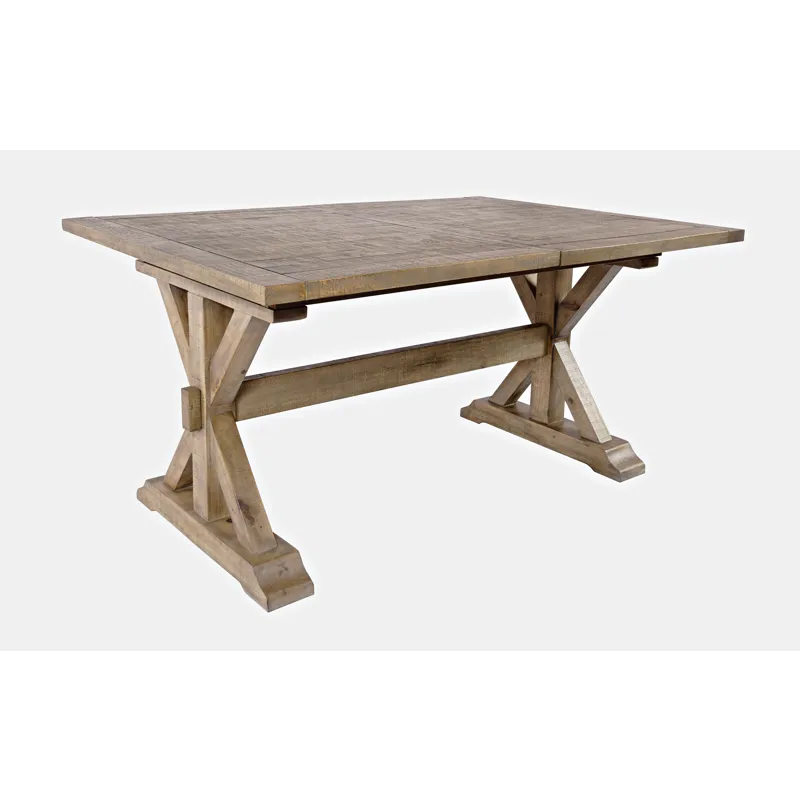 Carlyle Crossing Modern Rustic Solid Wood Extension 78\" Dining Table