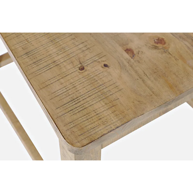 Carlyle Crossing Modern Rustic Solid Wood Slatback Counter Height Stool(Set Of 2)