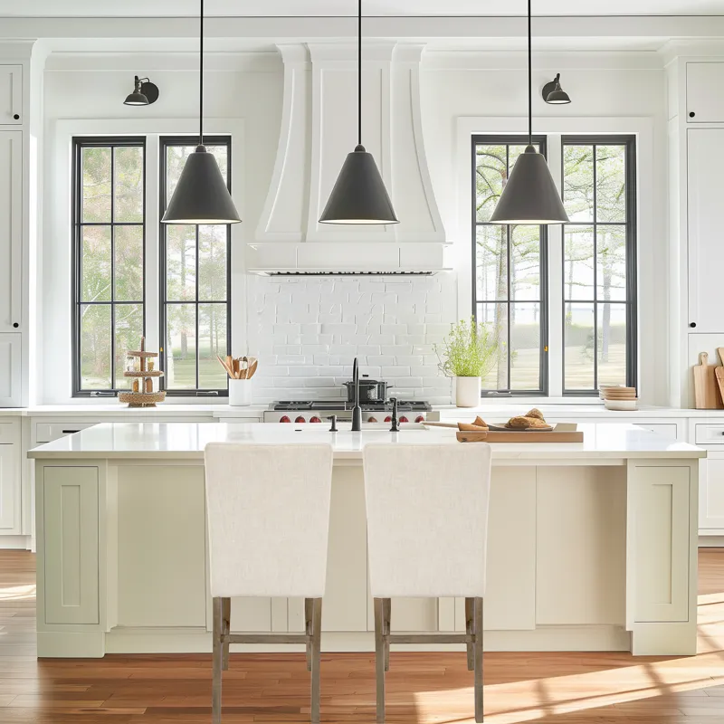 Carlyle Crossing Modern Rustic Distressed Solid Wood Upholstered Parsons Stool(Set Of 2)