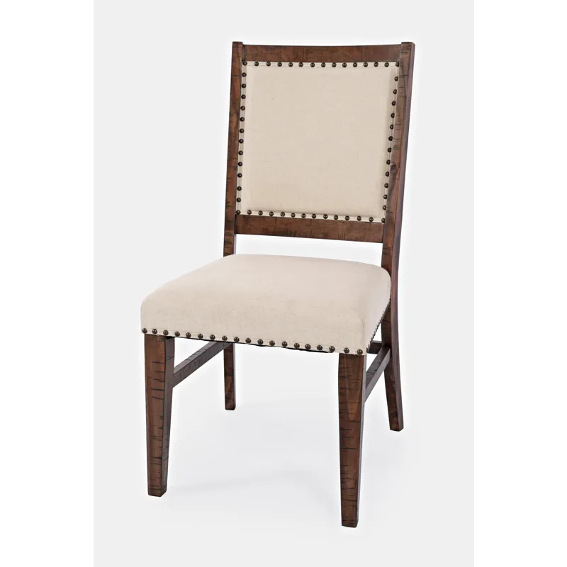 Fairview Transitional Solid Wood Upholstered Side Chair(Set Of 2)