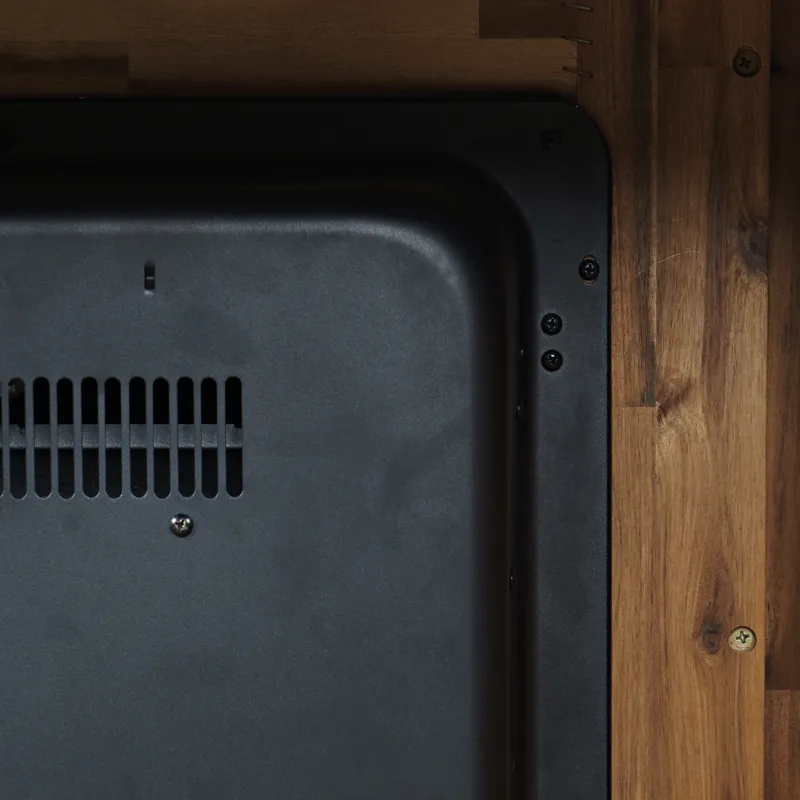 Fairview Modern Transitional 32\" Chevron Electric Fireplace Console TV Stand