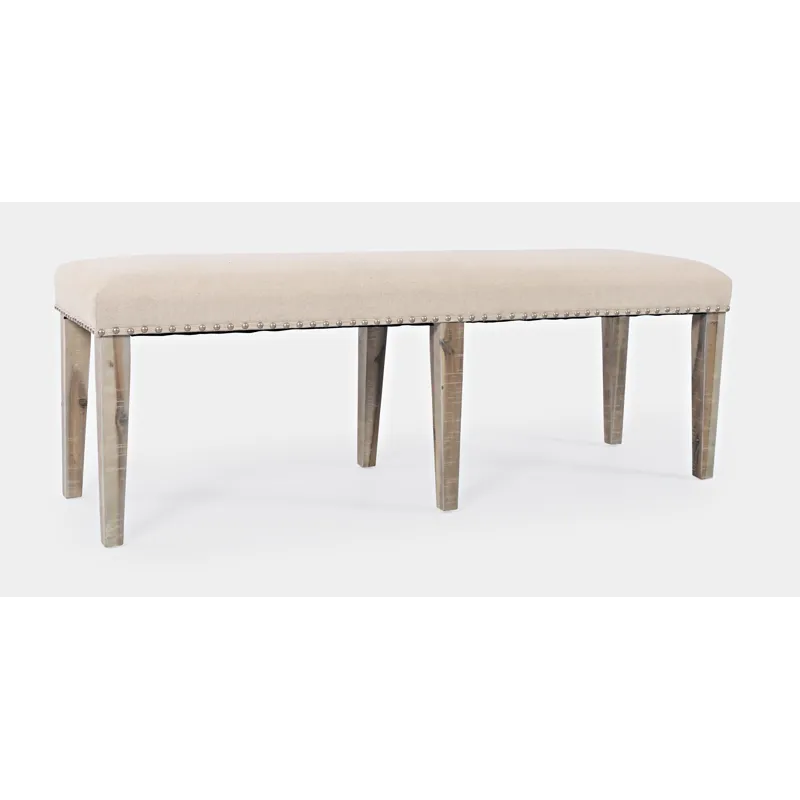 Fairview Transitional 52\" Backless Upholstered Dining Bench