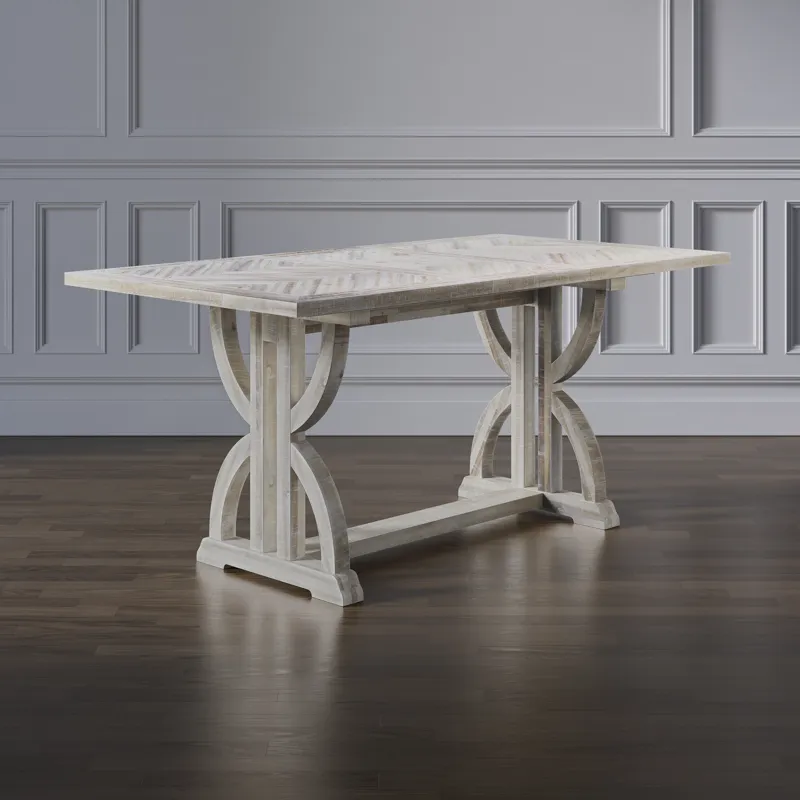 Fairview Transitional Distressed Acacia Dining Base