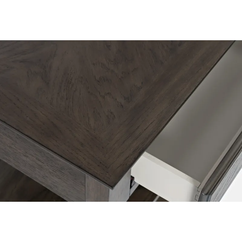 Modern Espresso Traditional 48\" Sofa Console Table With Two Drawers