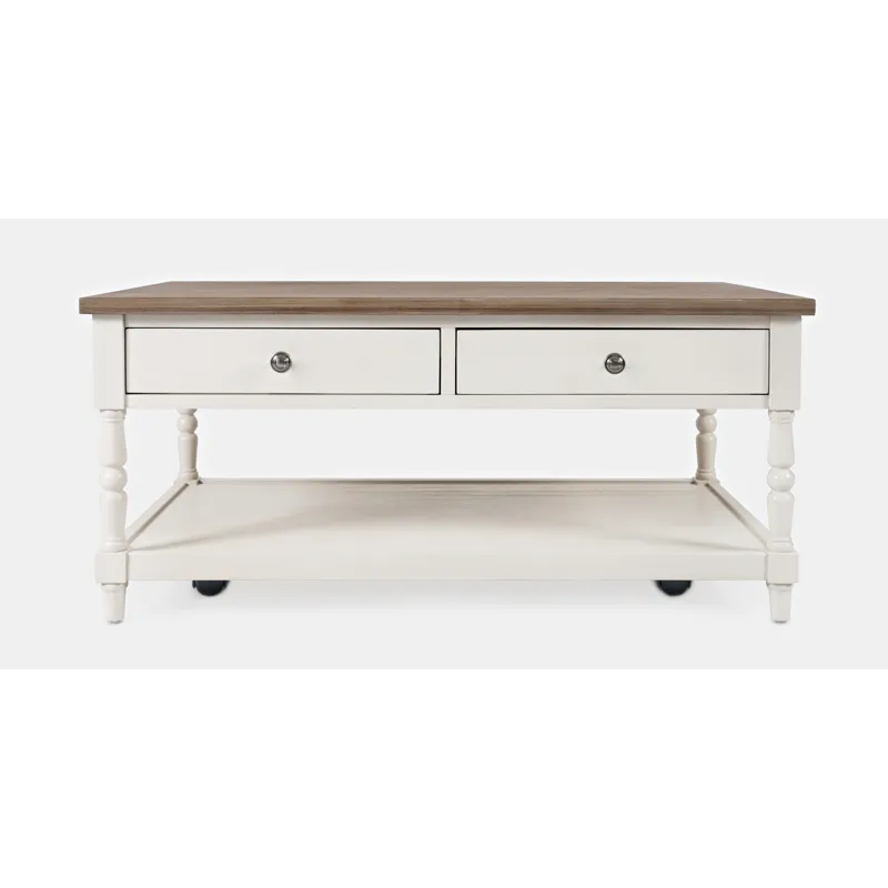 Grafton Farms Country Farmhouse 2 Drawer Coffee Table
