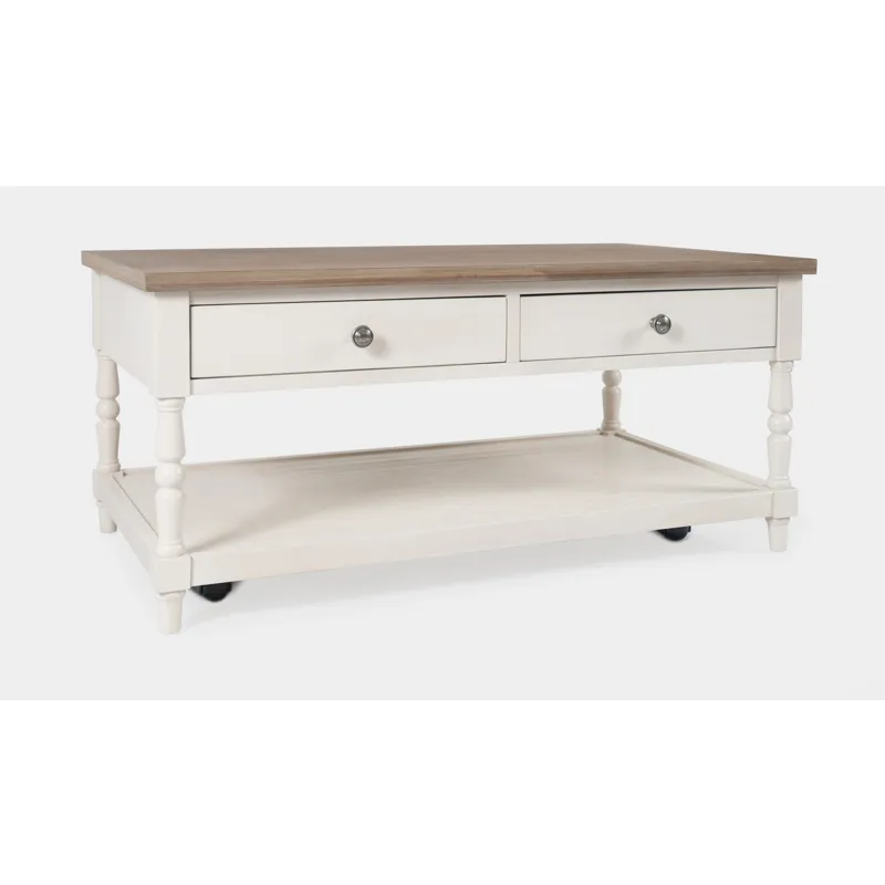 Grafton Farms Country Farmhouse 2 Drawer Coffee Table