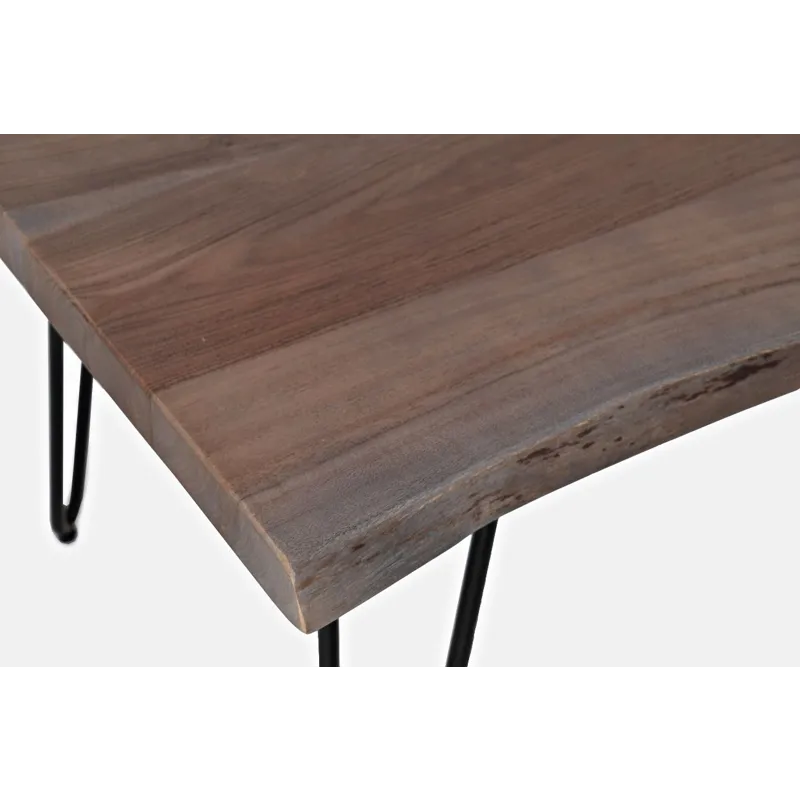 Nature\'s Edge 50\'\' Modern Solid Wood Live Edge Coffee Table
