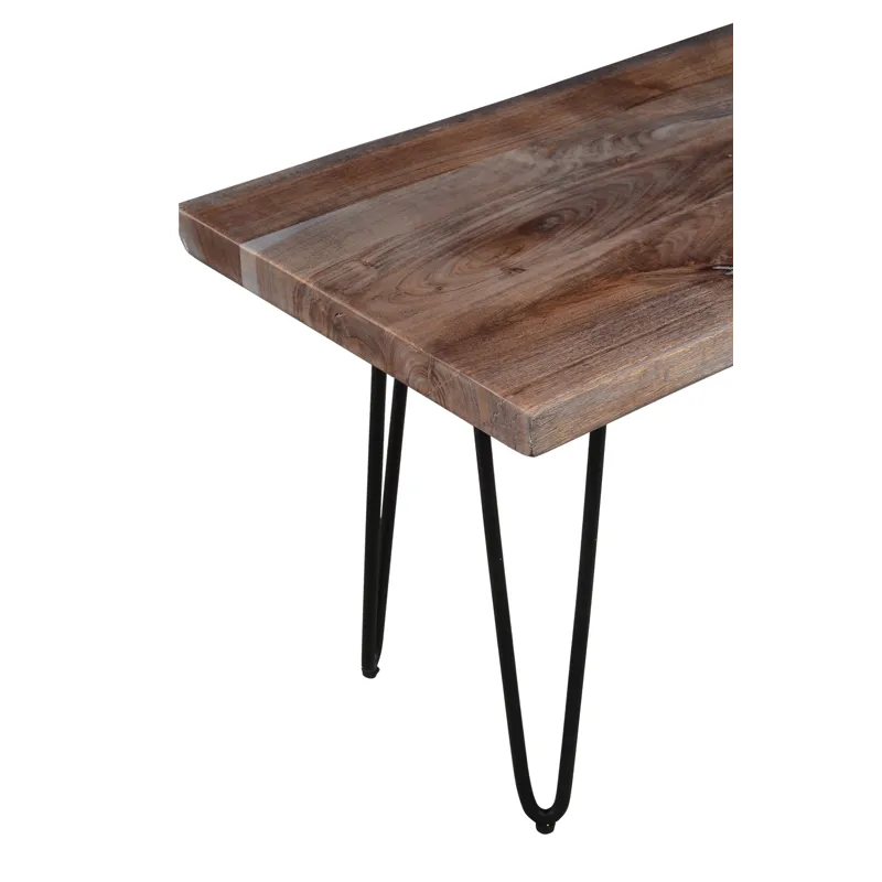 Nature\'s Edge 48\'\' Modern Solid Wood Live Edge Bench