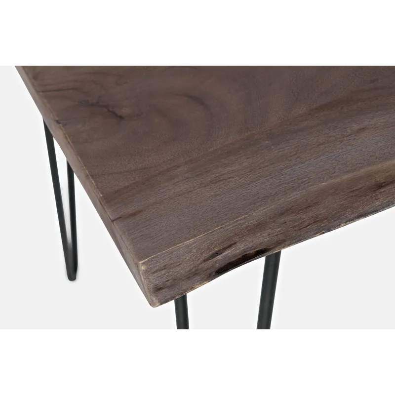 Nature\'s Edge 52\'\' Modern Solid Wood Live Edge Counter Height Dining Table