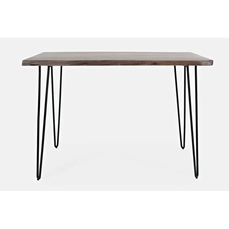 Nature\'s Edge 52\'\' Modern Solid Wood Live Edge Counter Height Dining Table