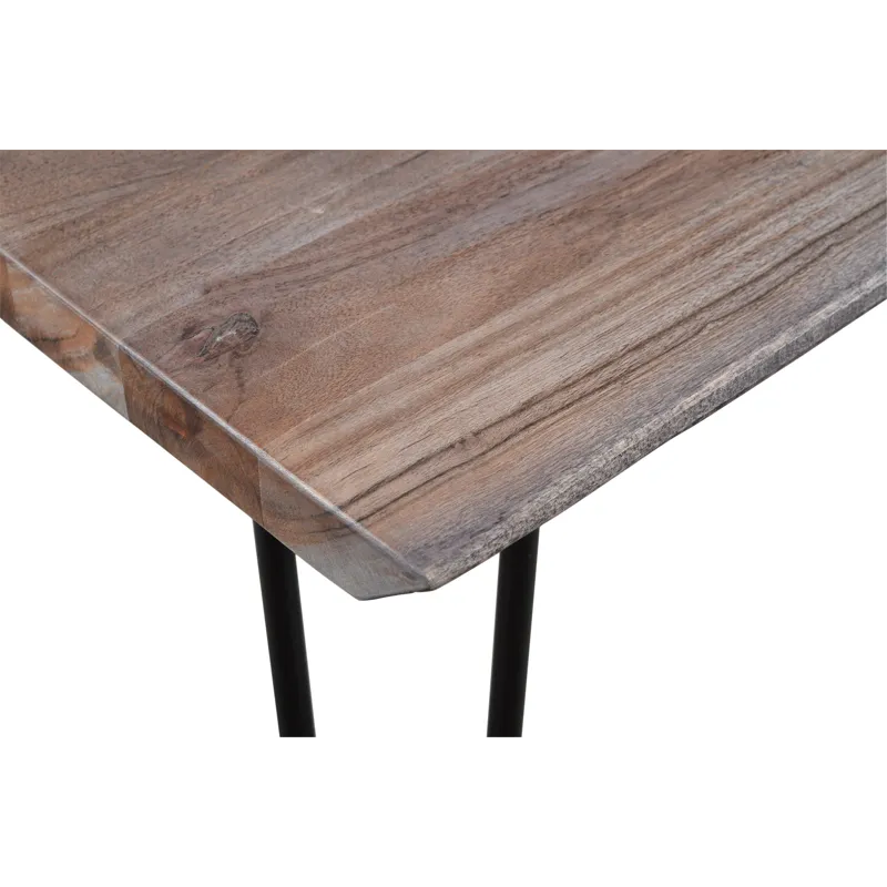 Nature\'s Edge 60\" Solid Wood Modern Live Edge Dining Table