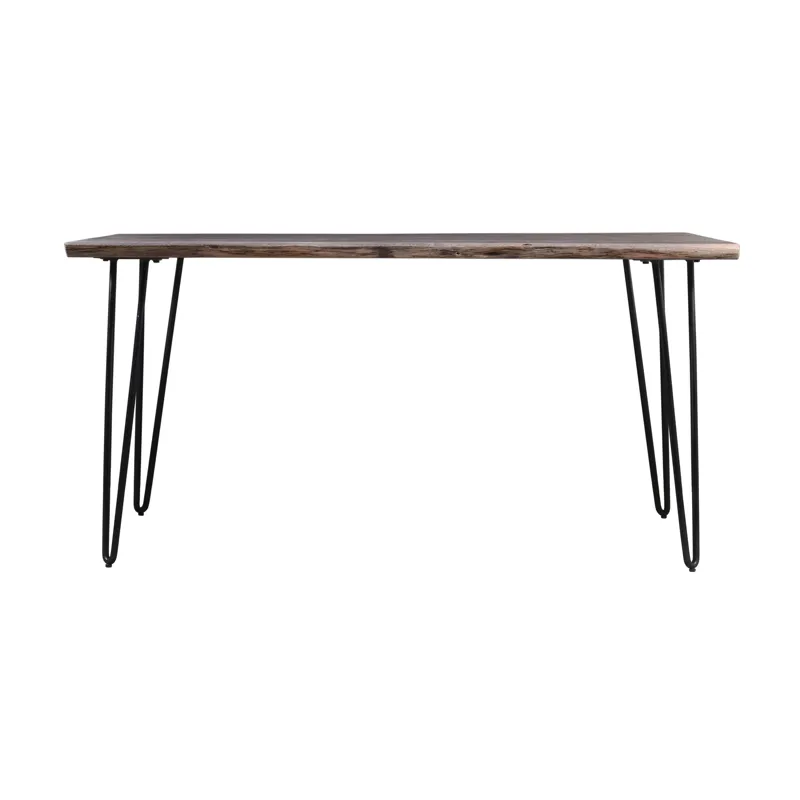 Nature\'s Edge 60\" Solid Wood Modern Live Edge Dining Table