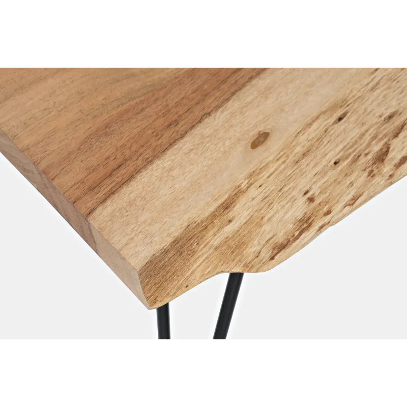 Nature\'s Edge 50\'\' Modern Solid Wood Live Edge Coffee Table