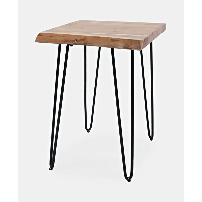 Nature\'s Edge Solid Acacia Chairside Table