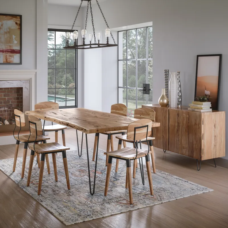 Nature\'s Edge Solid Wood 54-Inch Modern Server Storage Cabinet