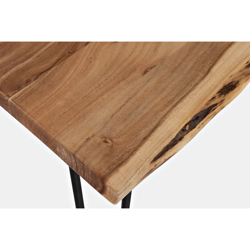Nature\'s Edge 60\" Solid Wood Modern Live Edge Dining Table