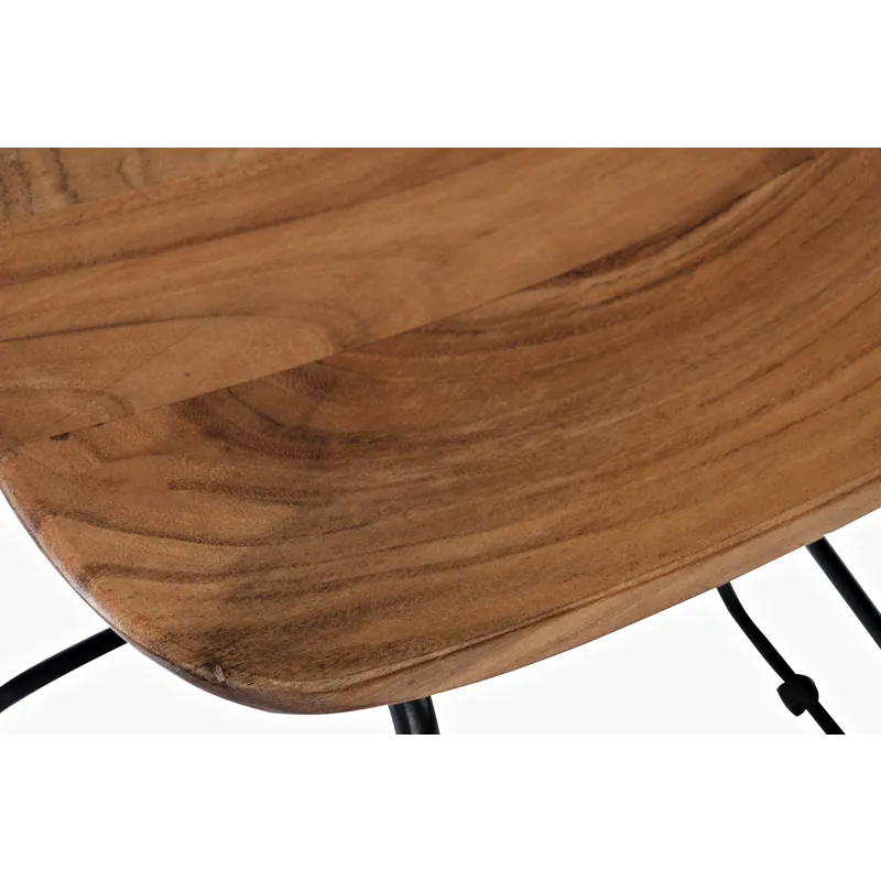 Nature\'s Edge Solid Acacia Counter Height Backless Stool(Set Of 2)