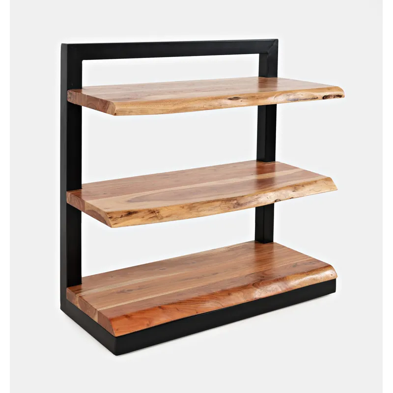 Nature\'s Edge Solid Acacia 3 Shelf Bookcase