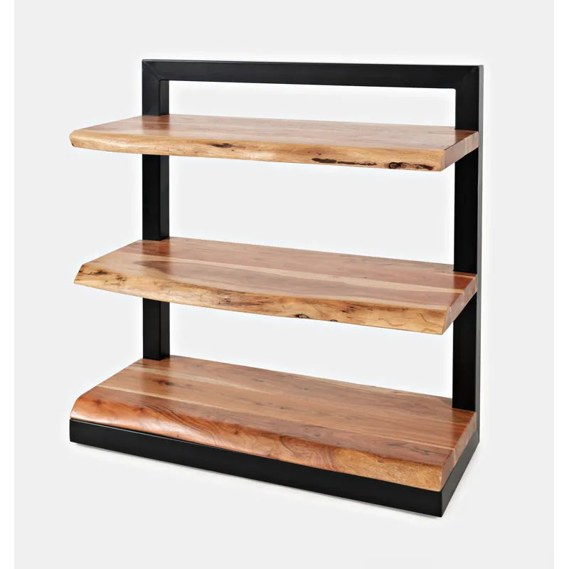 Nature\'s Edge Solid Acacia 3 Shelf Bookcase