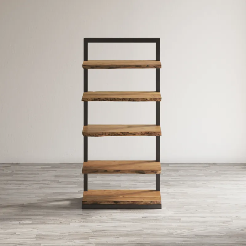 Nature\'s Edge Solid Acacia 5 Shelf Bookcase