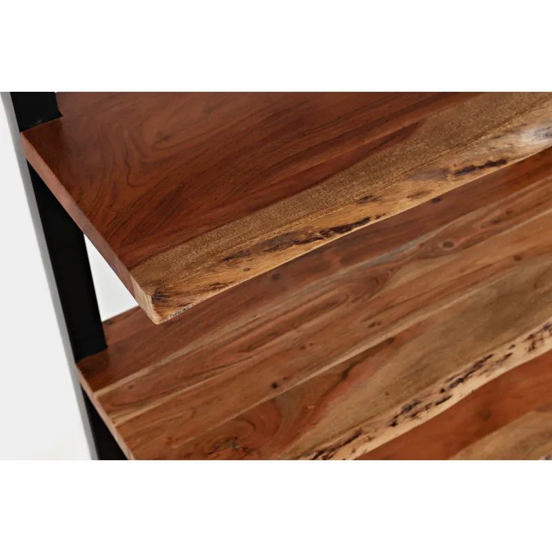 Nature\'s Edge Solid Acacia 5 Shelf Bookcase