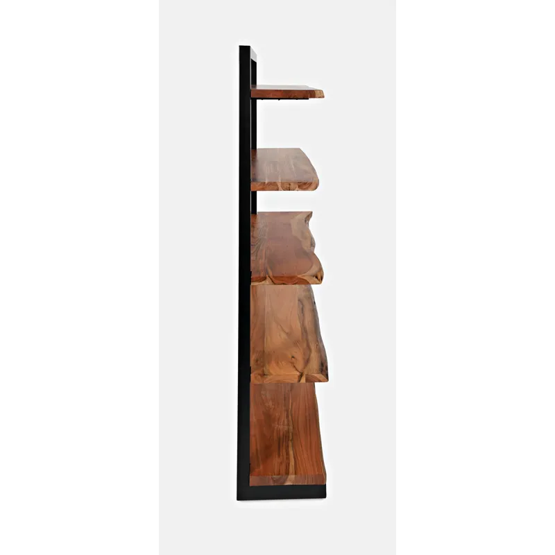 Nature\'s Edge Solid Acacia 5 Shelf Bookcase