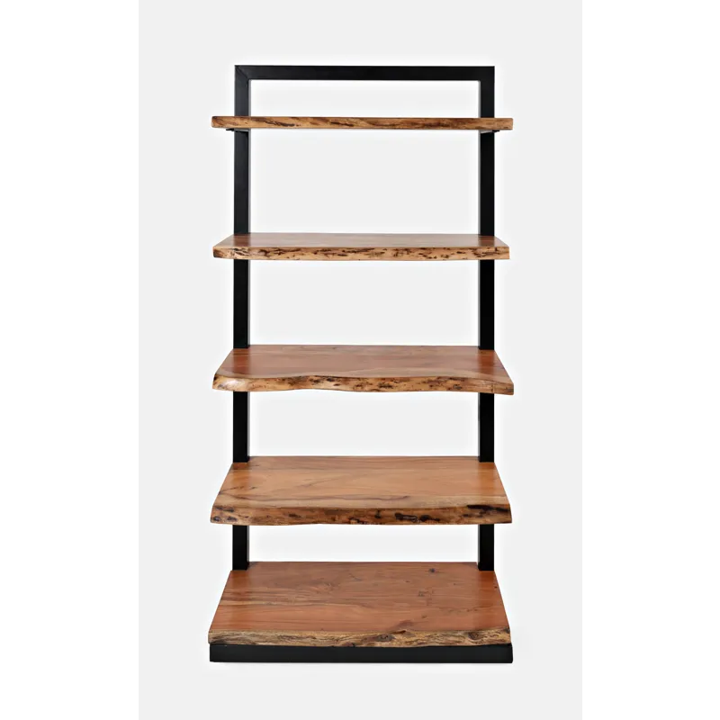 Nature\'s Edge Solid Acacia 5 Shelf Bookcase
