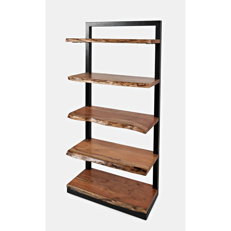Nature\'s Edge Solid Acacia 5 Shelf Bookcase