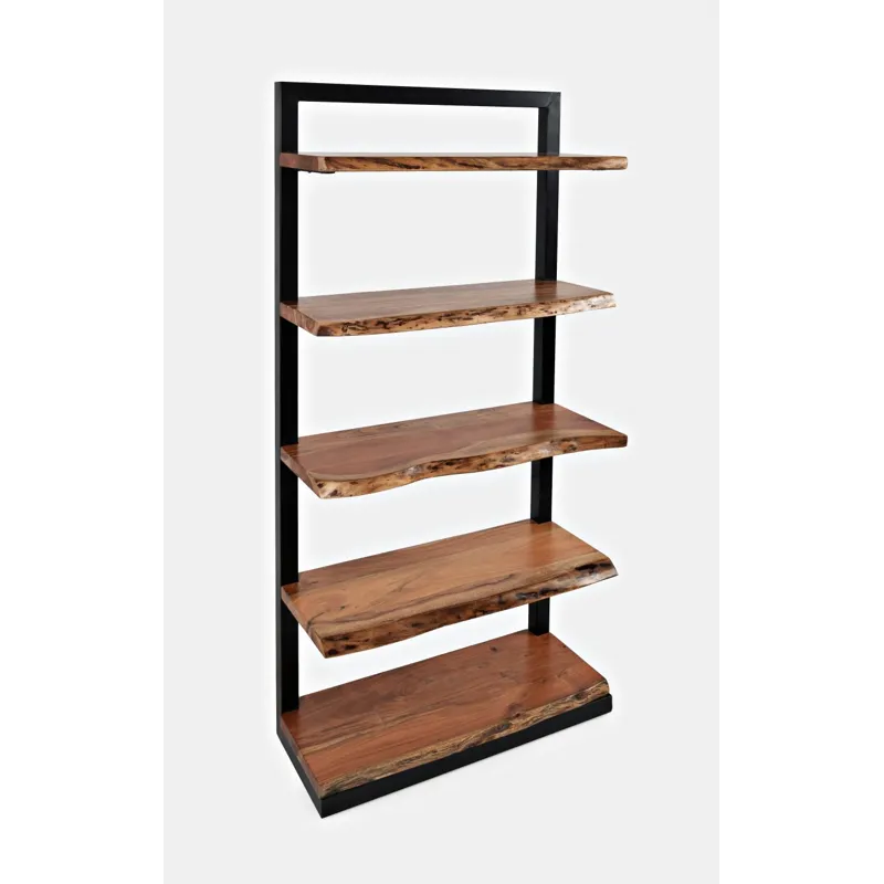 Nature\'s Edge Solid Acacia 5 Shelf Bookcase