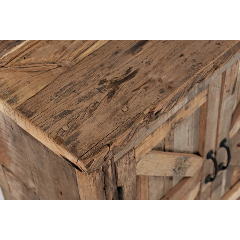 Eden Prairie Rustic Reclaimed Wood 32\" Accent Cabinet