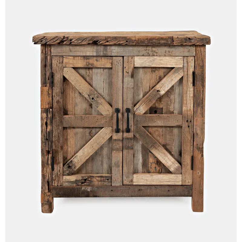 Eden Prairie Rustic Reclaimed Wood 32\" Accent Cabinet