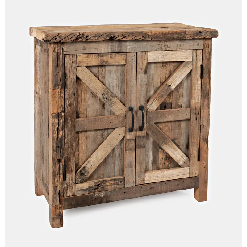 Eden Prairie Rustic Reclaimed Wood 32\" Accent Cabinet
