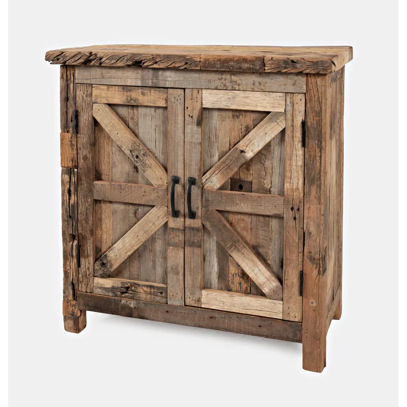 Eden Prairie Rustic Reclaimed Wood 32\" Accent Cabinet