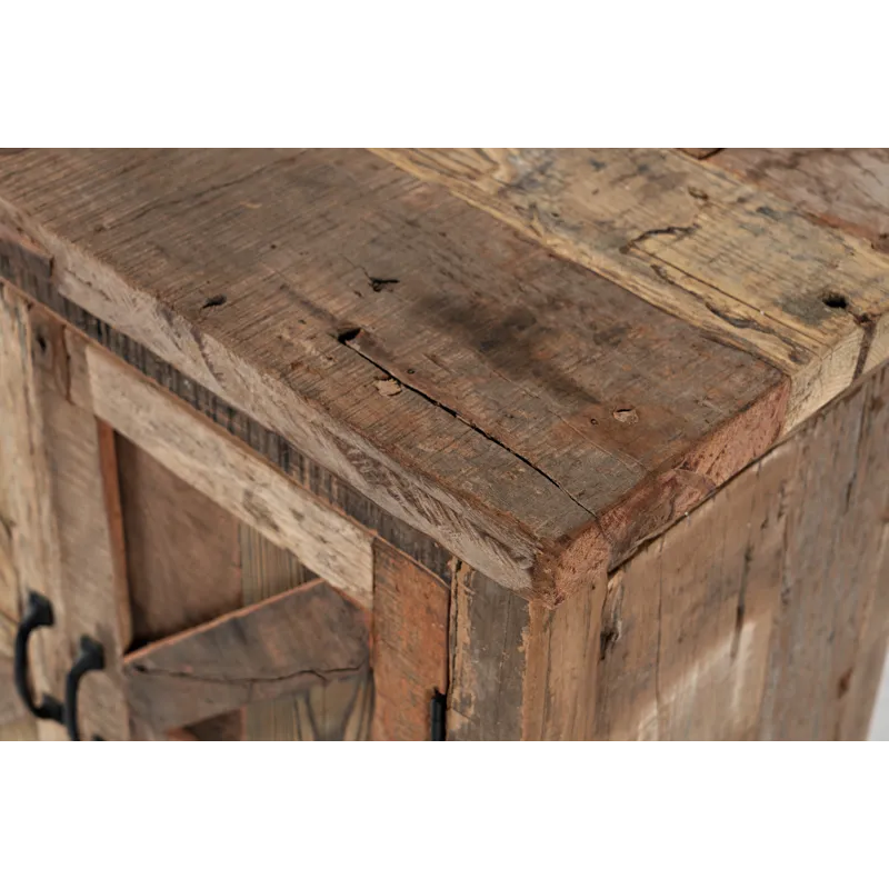 Eden Prairie Rustic Reclaimed Wood 60\" Accent Cabinet