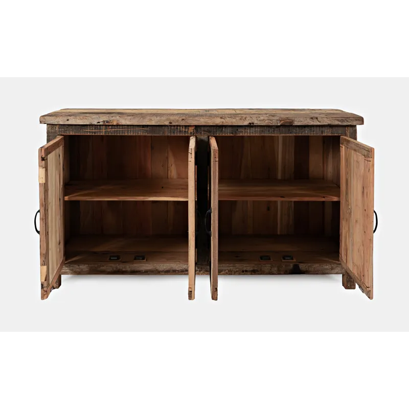 Eden Prairie Rustic Reclaimed Wood 60\" Accent Cabinet