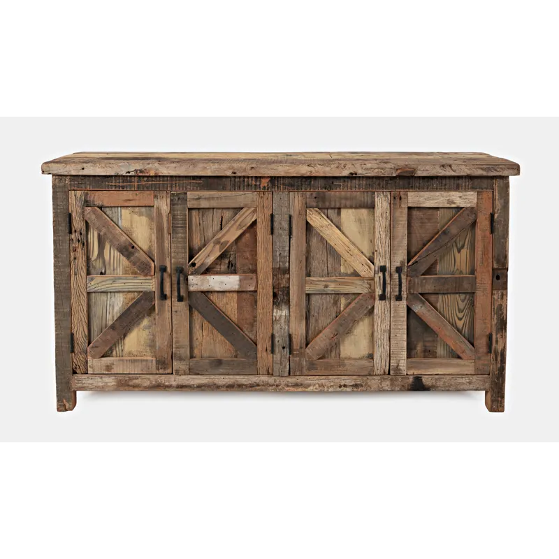 Eden Prairie Rustic Reclaimed Wood 60\" Accent Cabinet
