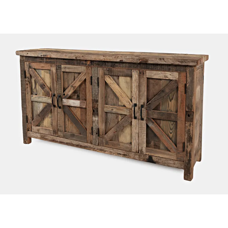 Eden Prairie Rustic Reclaimed Wood 60\" Accent Cabinet