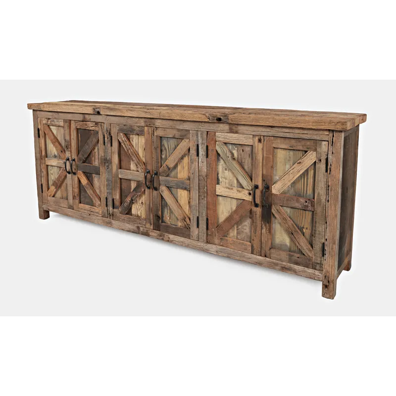 Eden Prairie Rustic Reclaimed Wood 84\" Accent Cabinet