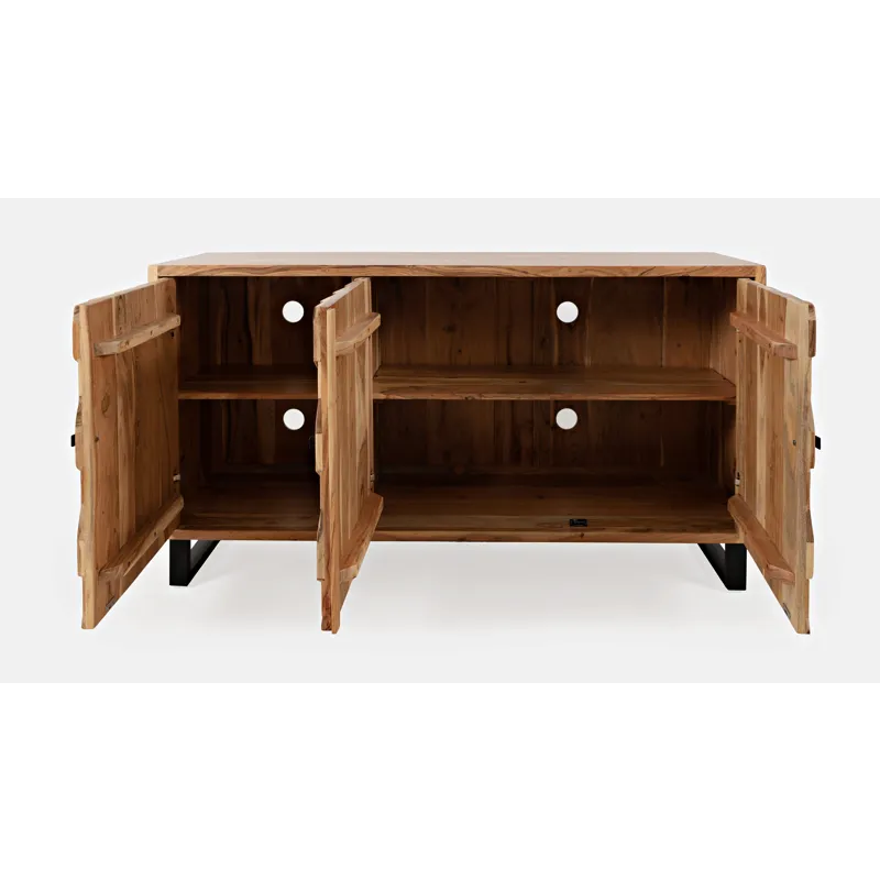 Geometrix 63\" Modern Abstract Cube Style Accent Cabinet