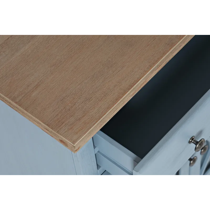 Aurora Hills Country Wire-Brushed 4 Door Accent Chest