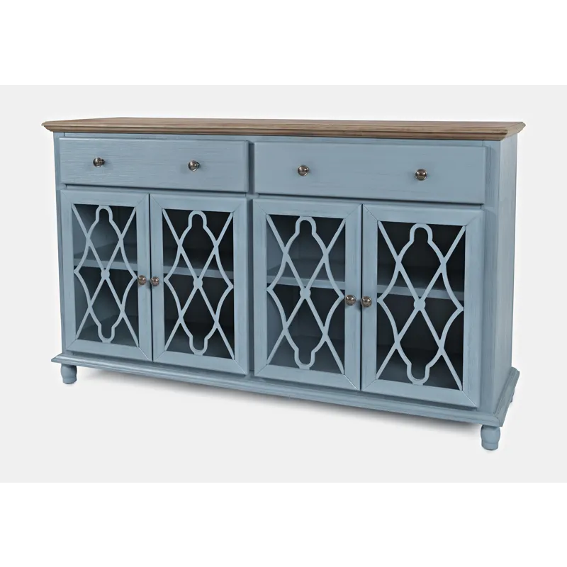 Aurora Hills Country Wire-Brushed 4 Door Accent Chest