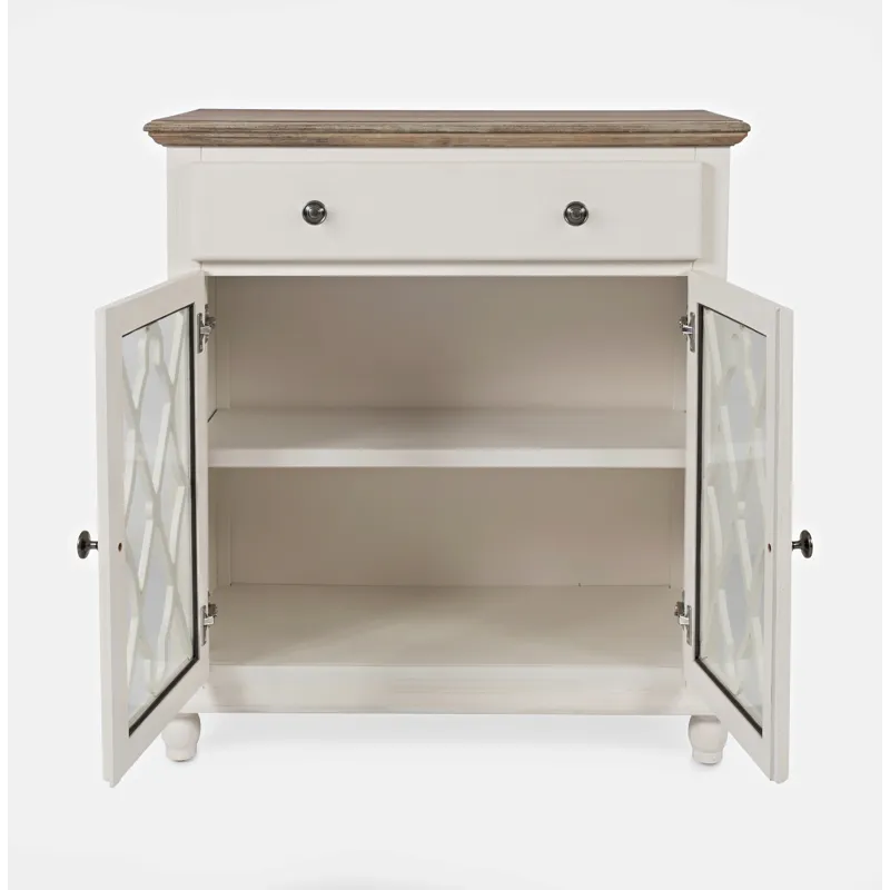 Aurora Hills Country Wire-Brushed 2 Door Accent Chest