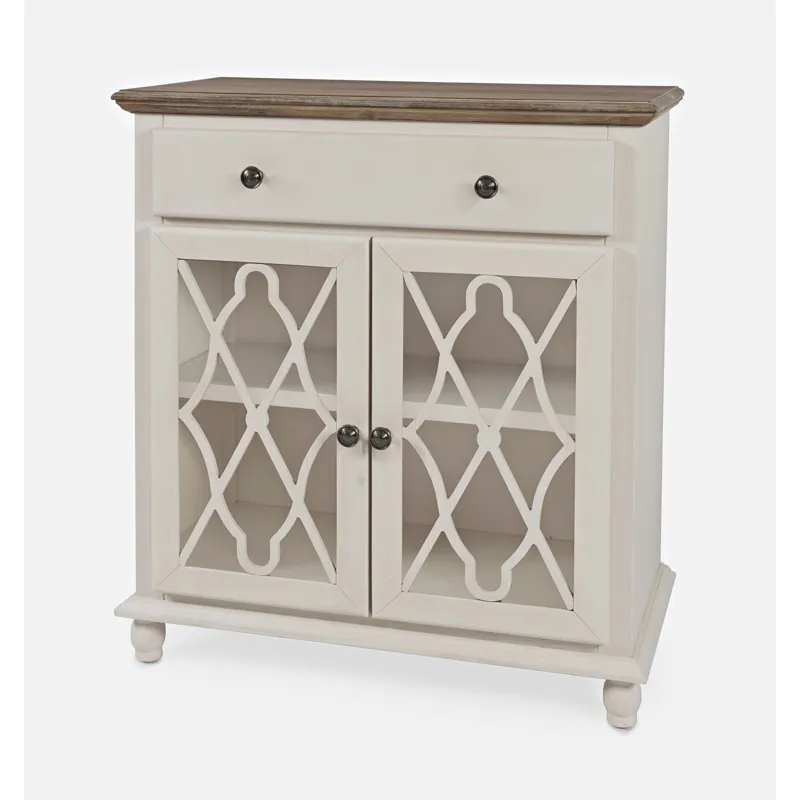 Aurora Hills Country Wire-Brushed 2 Door Accent Chest