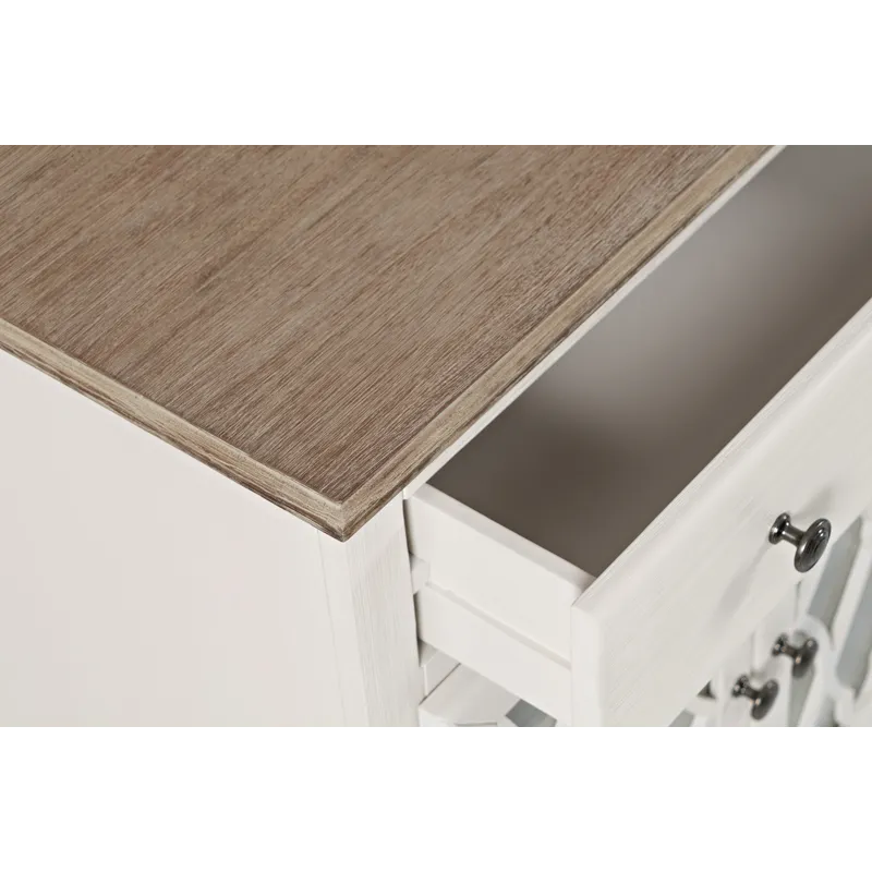 Aurora Hills Country Wire-Brushed 4 Door Accent Chest