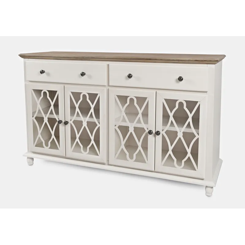 Aurora Hills Country Wire-Brushed 4 Door Accent Chest