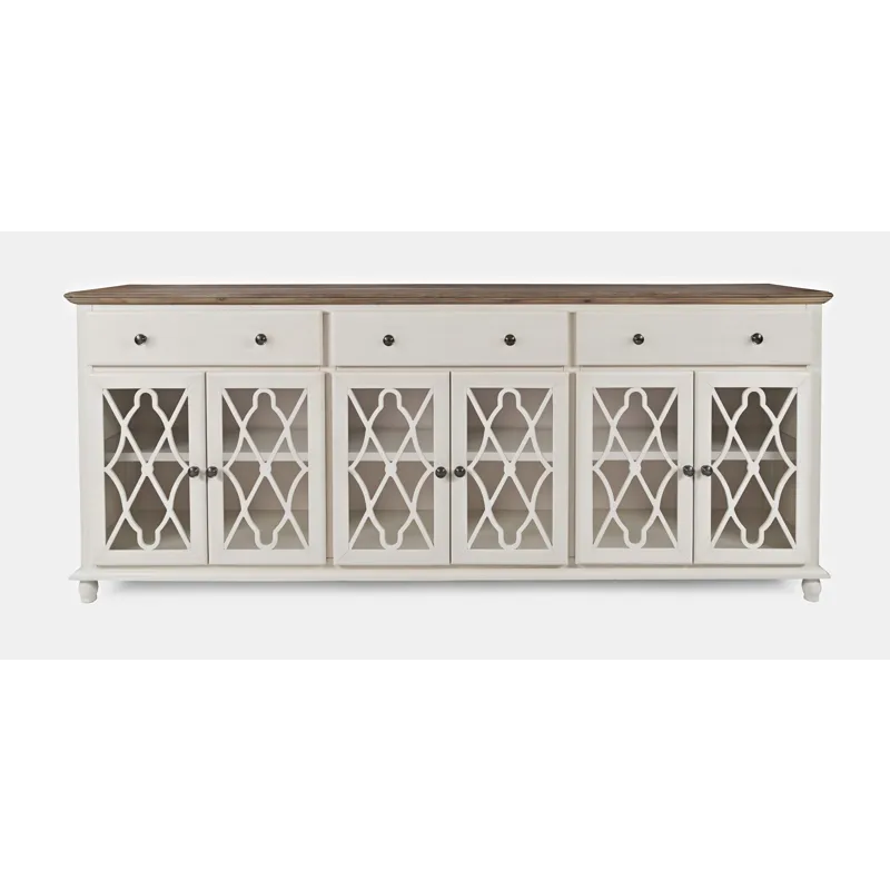Aurora Hills Country Wire-Brushed 6 Door Accent Chest